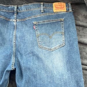 Two pairs size 52”x30” Levi’s 502 taper big man’s jeans we ship fast hard size